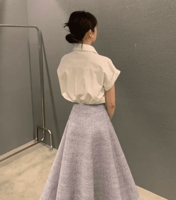 骨格ストレート半袖シャツ