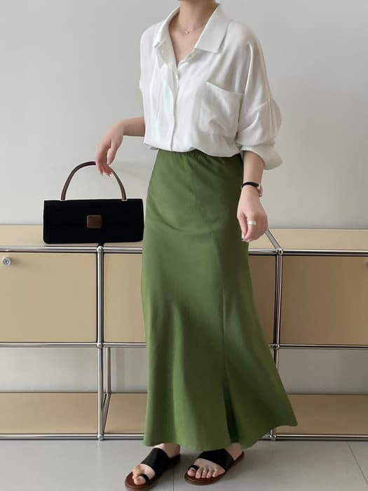 骨格ストレートフィッシュテールスカート