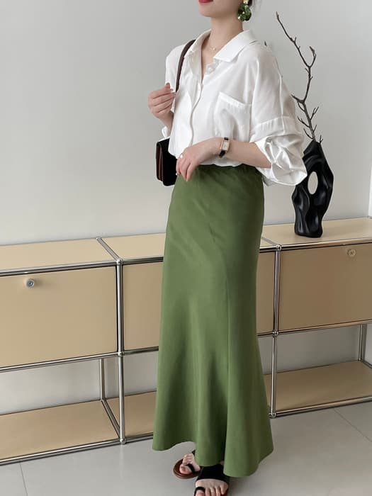 骨格ストレートフィッシュテールスカート