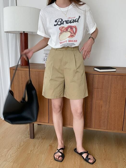 骨格ストレートハーフパンツ