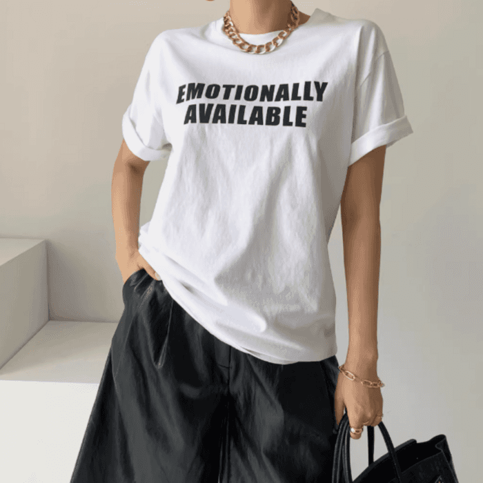 骨格ストレートルーズTシャツ