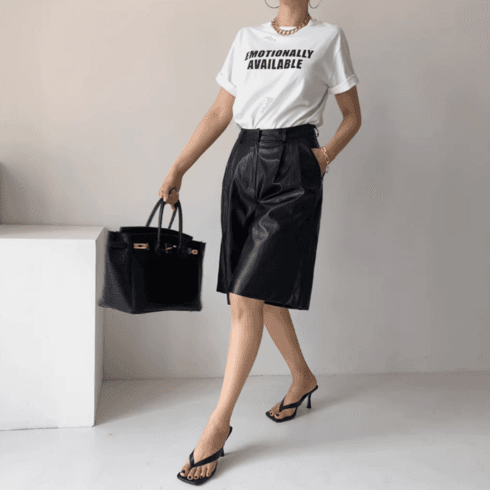 骨格ストレートルーズTシャツ