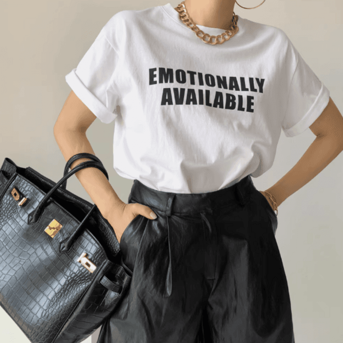 骨格ストレートルーズTシャツ