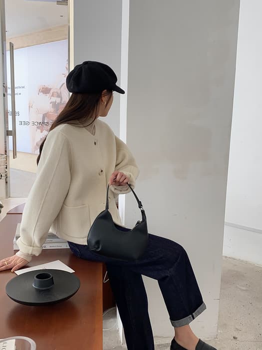 骨格ストレートルーズストレートデニムパンツ