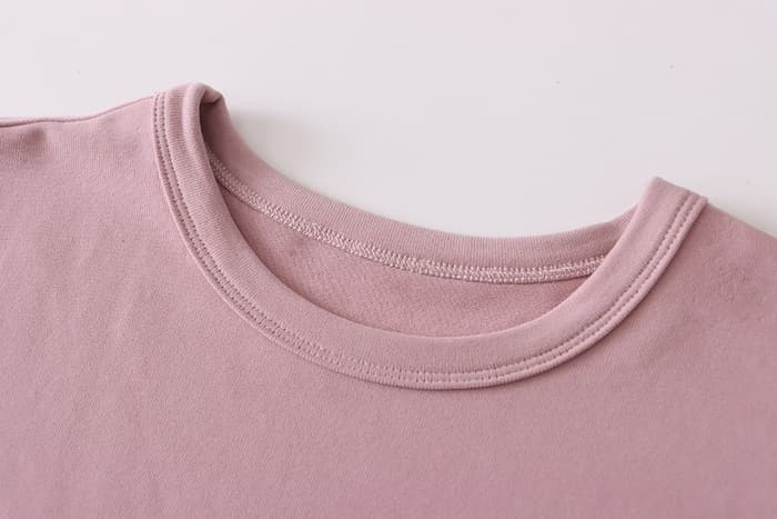 骨格ストレートラウンドネックカラーTシャツトップス