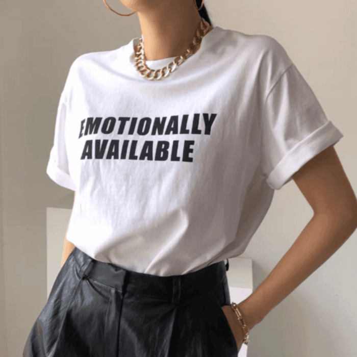 骨格ストレートルーズTシャツ