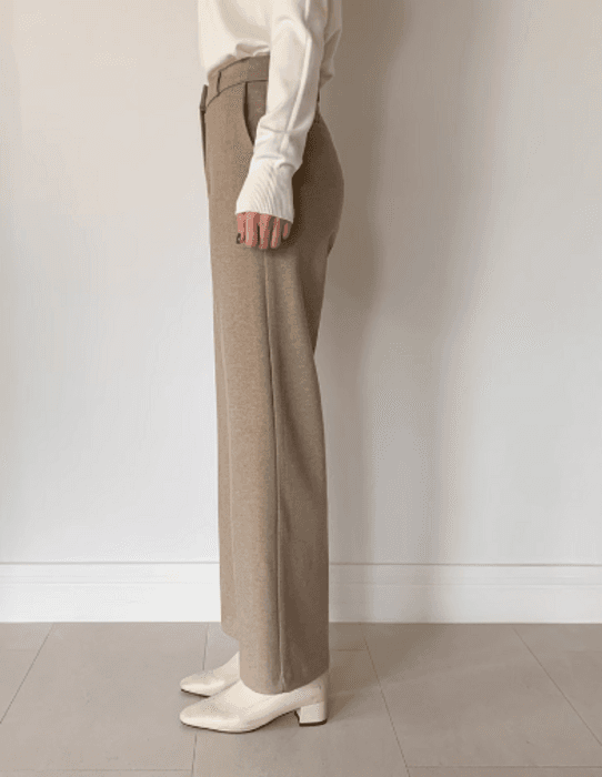 骨格ストレートストレートスーツパンツ