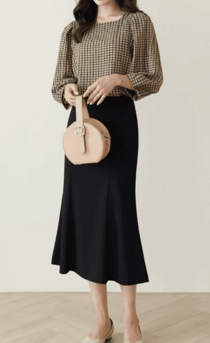 骨格ストレートスリムマーメイドスカート
