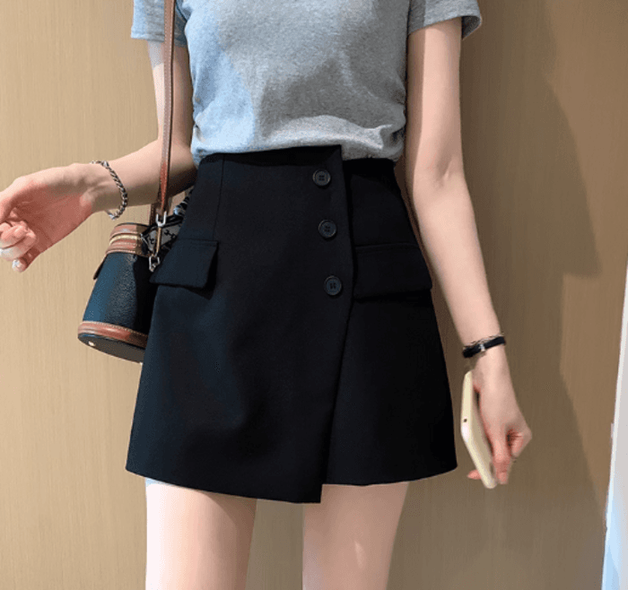 骨格ストレートアシンメトリスコート