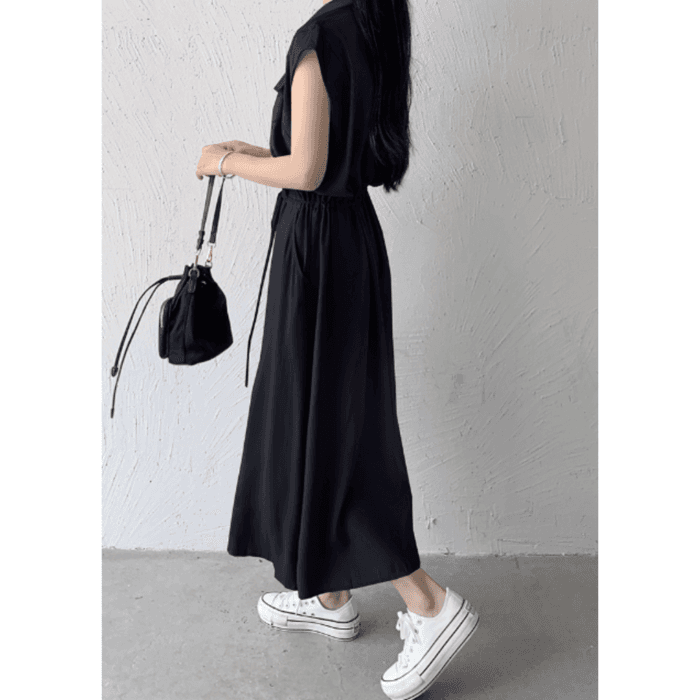 骨格ストレートシャツワンピース