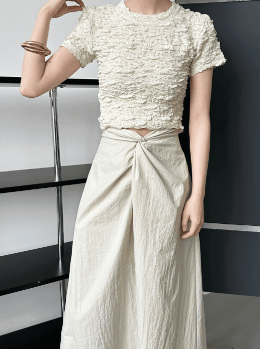 骨格ストレートツイストロングスカート