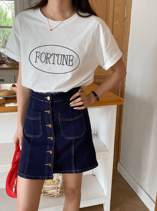 骨格ストレートフロントボタンミニ丈ロングスカート