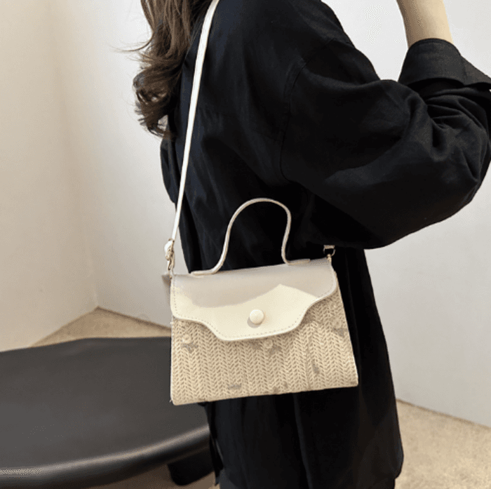 骨格ストレート2wayハンドルミニバッグ