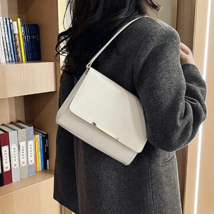 骨格ストレート2wayショルダーダブルフェイスバッグ
