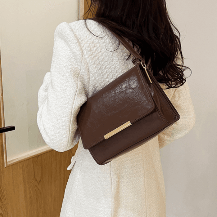 骨格ストレート2wayショルダーダブルフェイスバッグ
