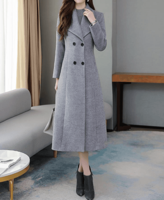 骨格ストレートロング丈チェスターコート