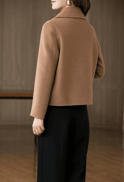骨格ストレートショートチェスターコート