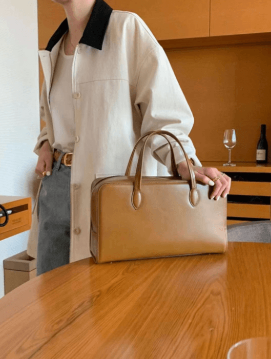 骨格ストレートコントラストミドル丈アウター