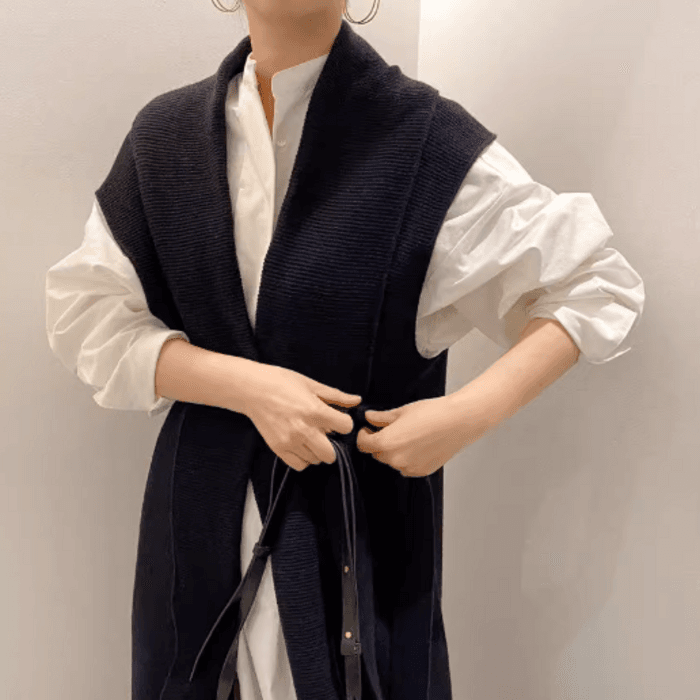 骨格ストレートシンプルシャツロングワンピース