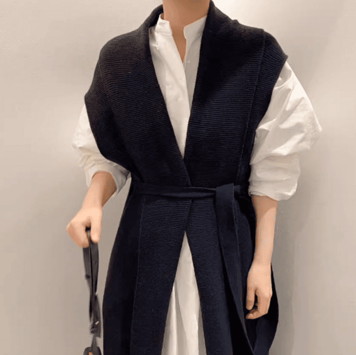 骨格ストレートシンプルシャツロングワンピース