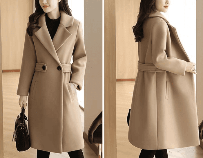 骨格ストレートミドル丈チェスターコート