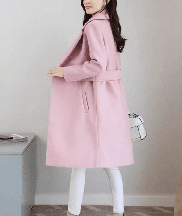 骨格ストレートミドル丈チェスターコート