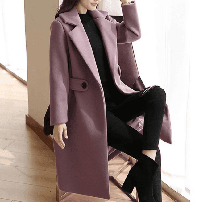 骨格ストレートミドル丈チェスターコート