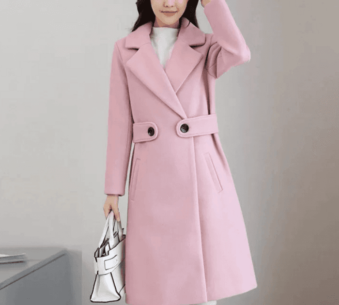 骨格ストレートミドル丈チェスターコート