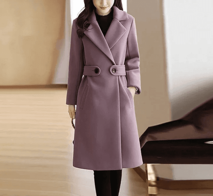 骨格ストレートミドル丈チェスターコート