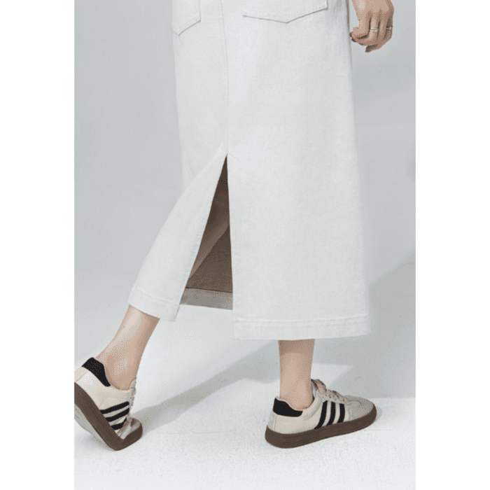 骨格ストレートデニムIラインスカート