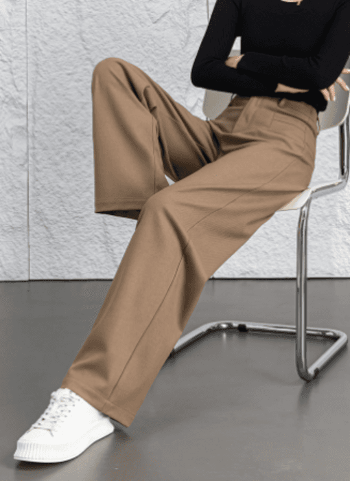 骨格ストレートワンタックストレートパンツ