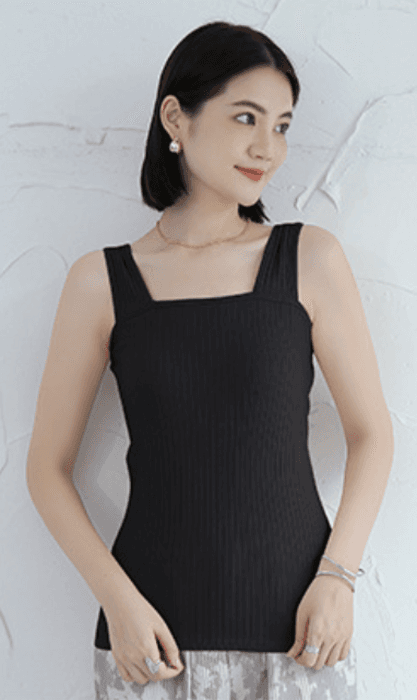 骨格ストレート ブラ紐隠しインナー タンクトップ
