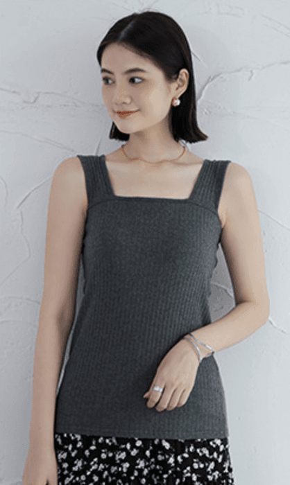 骨格ストレート ブラ紐隠しインナー タンクトップ
