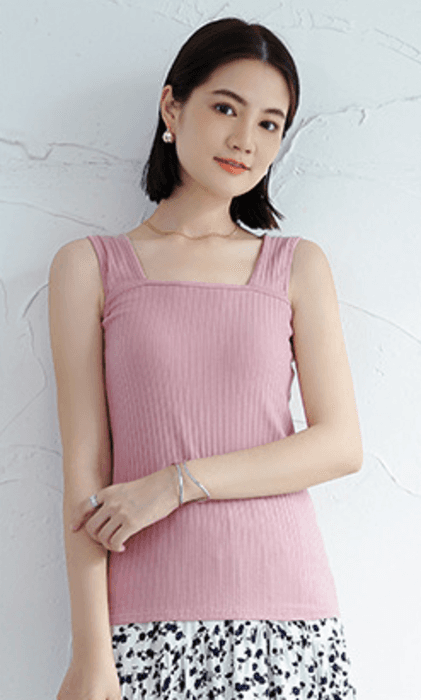骨格ストレート ブラ紐隠しインナー タンクトップ