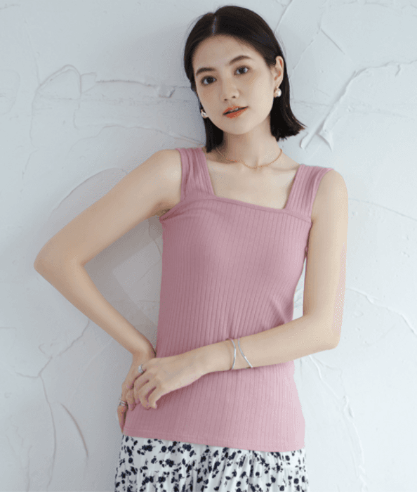 骨格ストレート ブラ紐隠しインナー タンクトップ