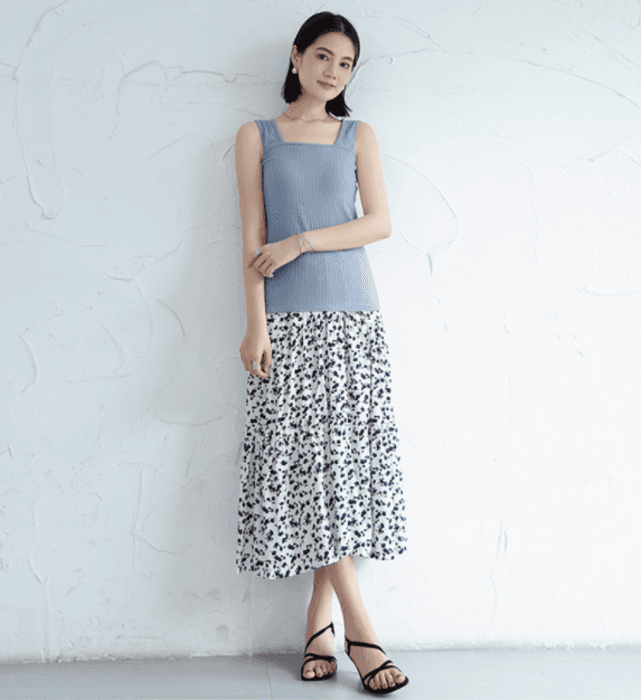 骨格ストレート ブラ紐隠しインナー タンクトップ
