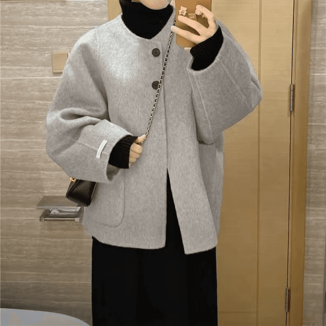 骨格ストレートノーカラージャケット
