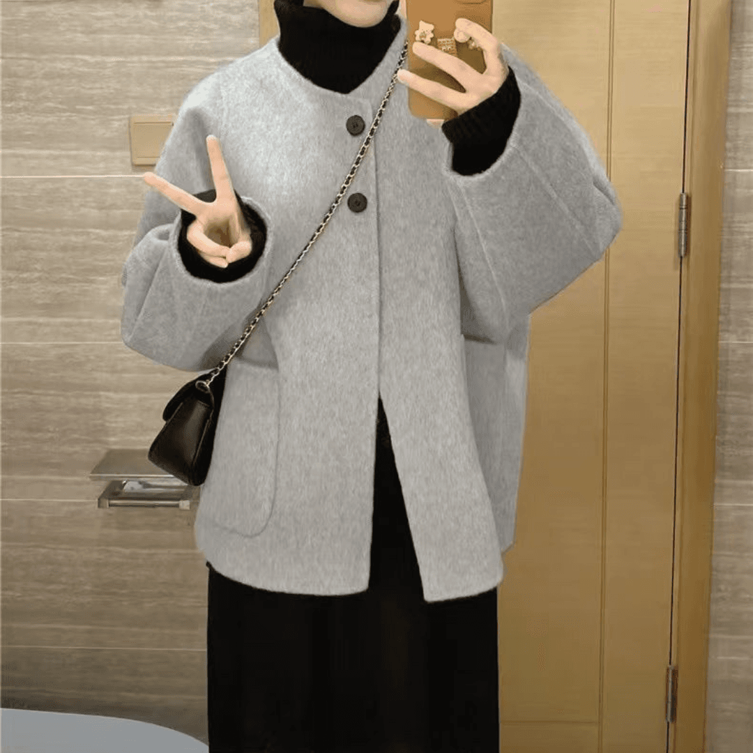 骨格ストレートノーカラージャケット